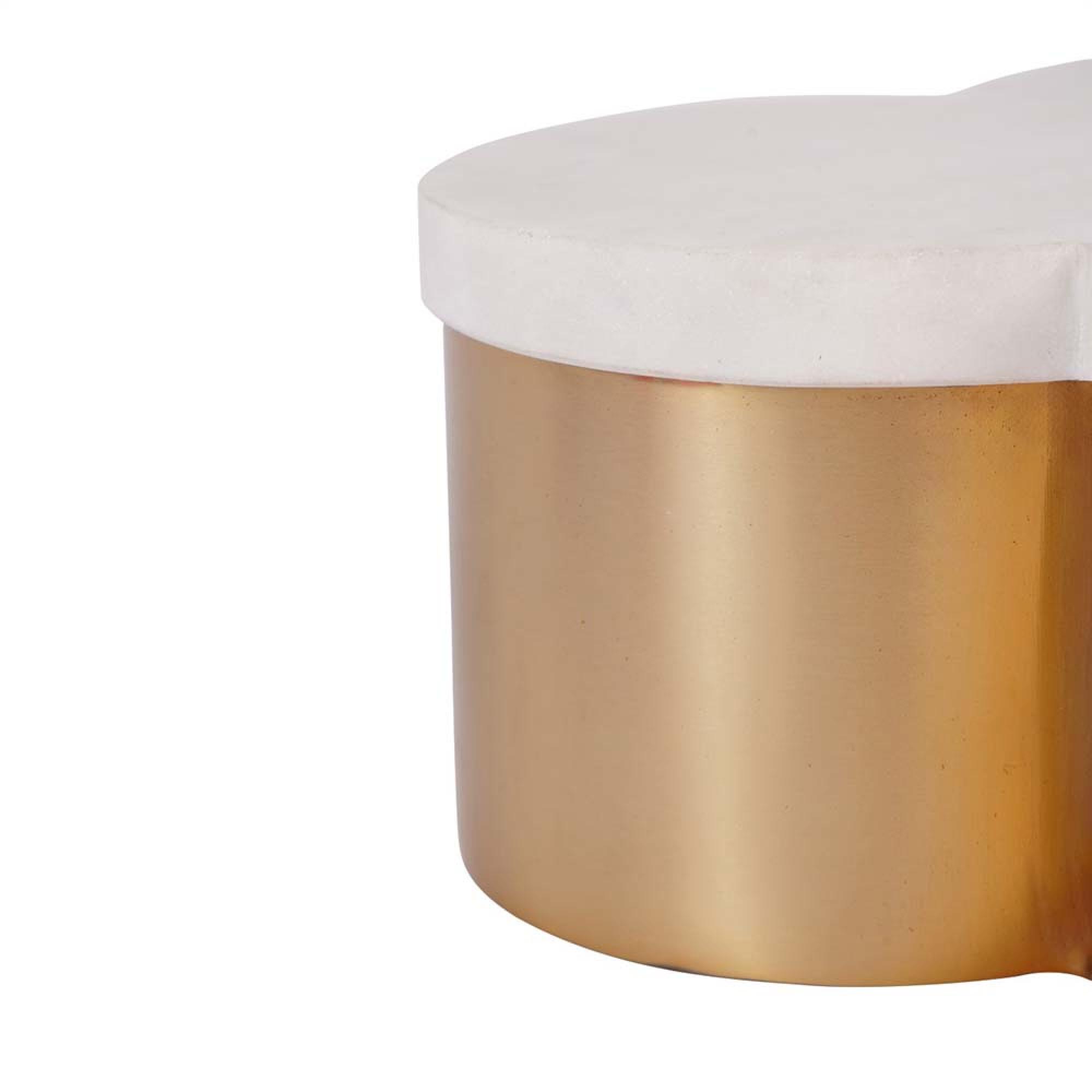 Product photograph of Libra Genoa Steel Box With Marble Lid from Choice Furniture Superstore.