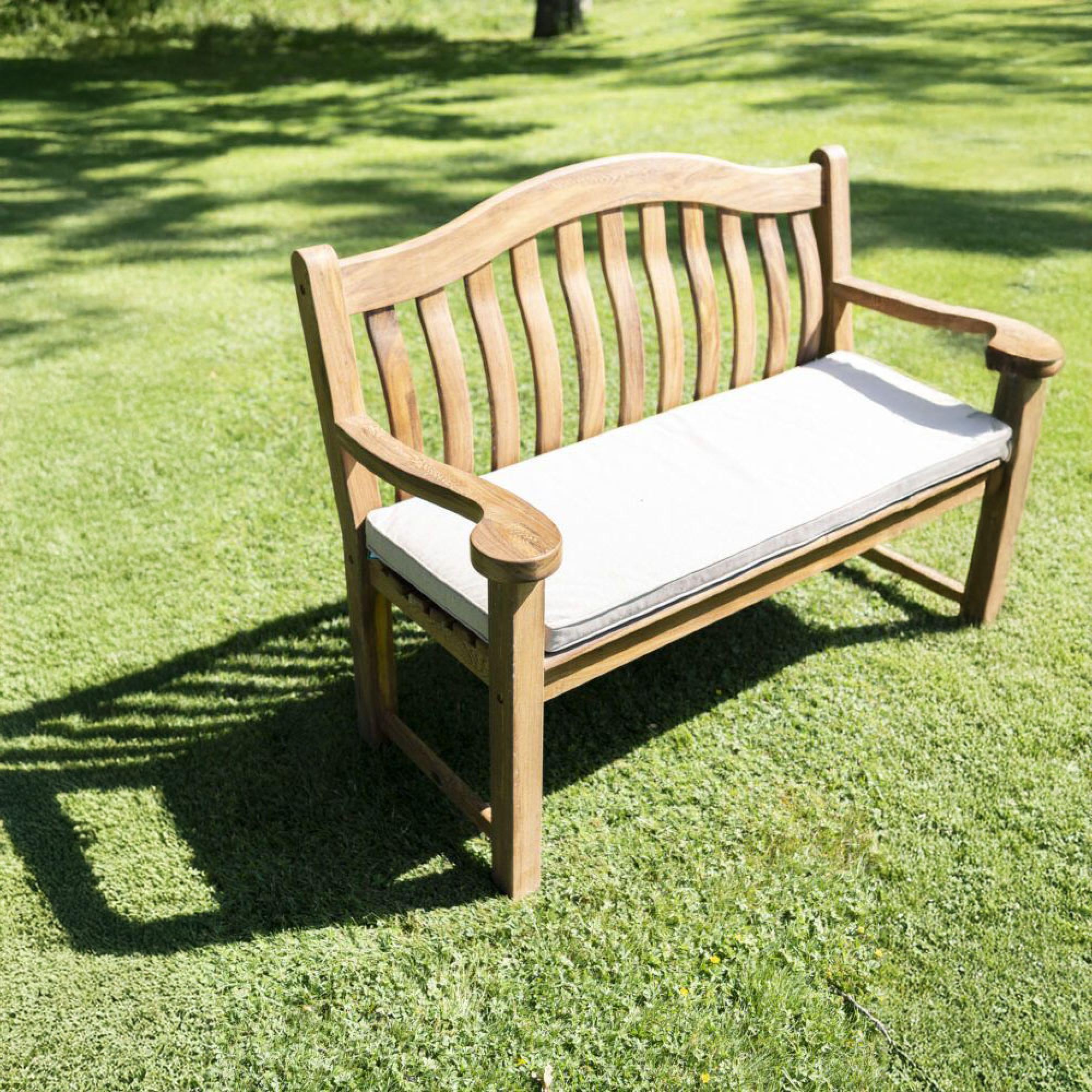 Product photograph of Alexander Rose Albany Acacia Wood Turnberry Bench 4ft from Choice Furniture Superstore.