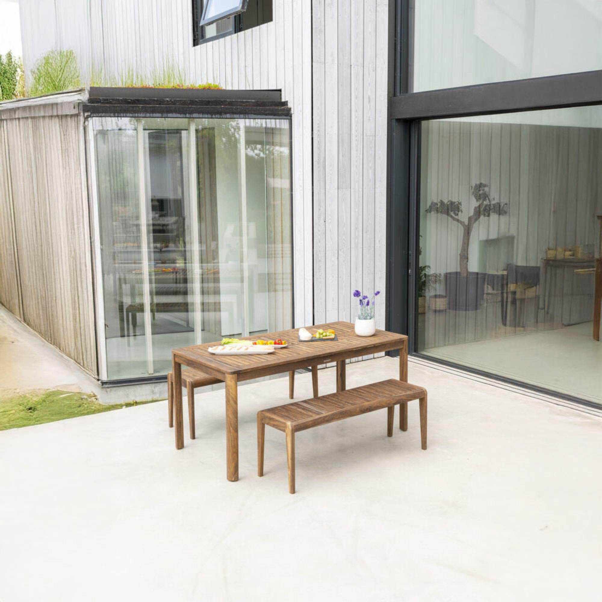 Product photograph of Alexander Rose Bolney Acacia Wood Backless Bench 4ft from Choice Furniture Superstore.