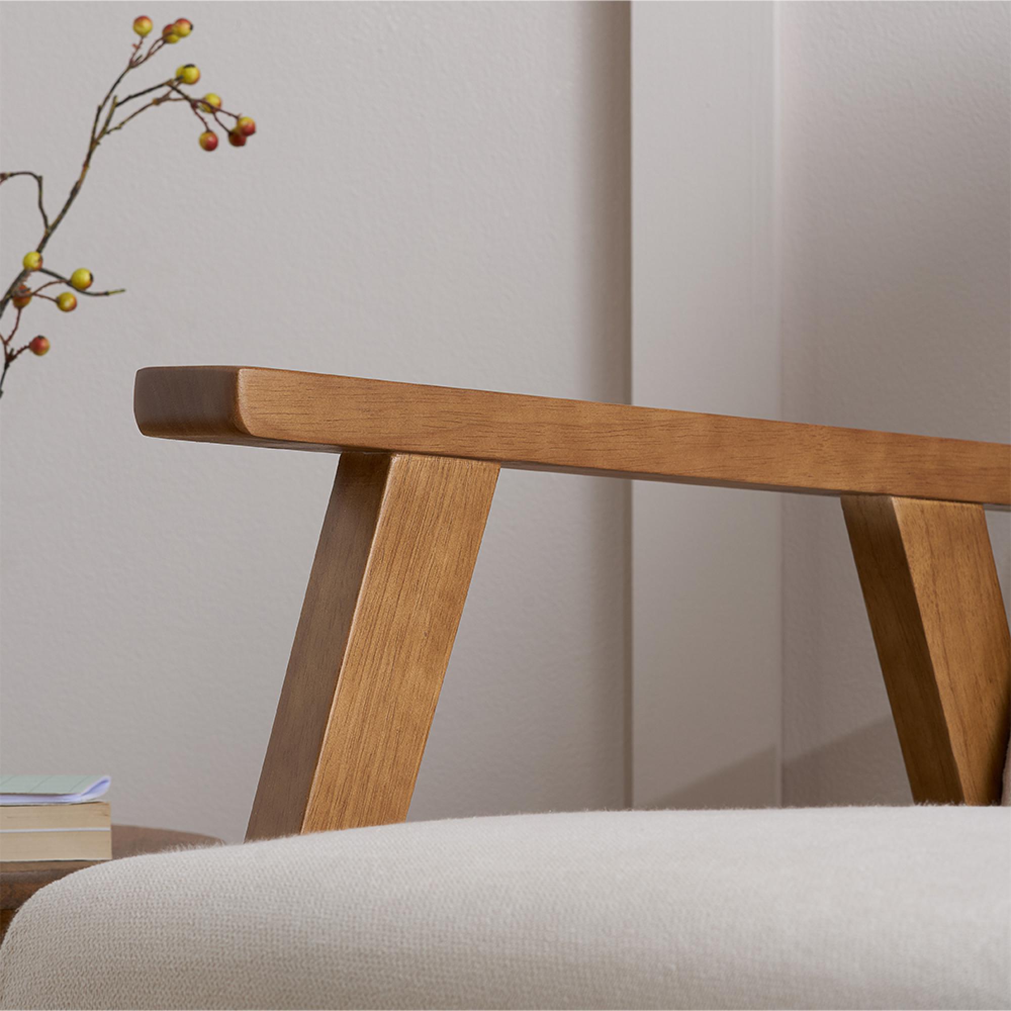 Product photograph of Ellwood Cream Fabric Armchair from Choice Furniture Superstore.