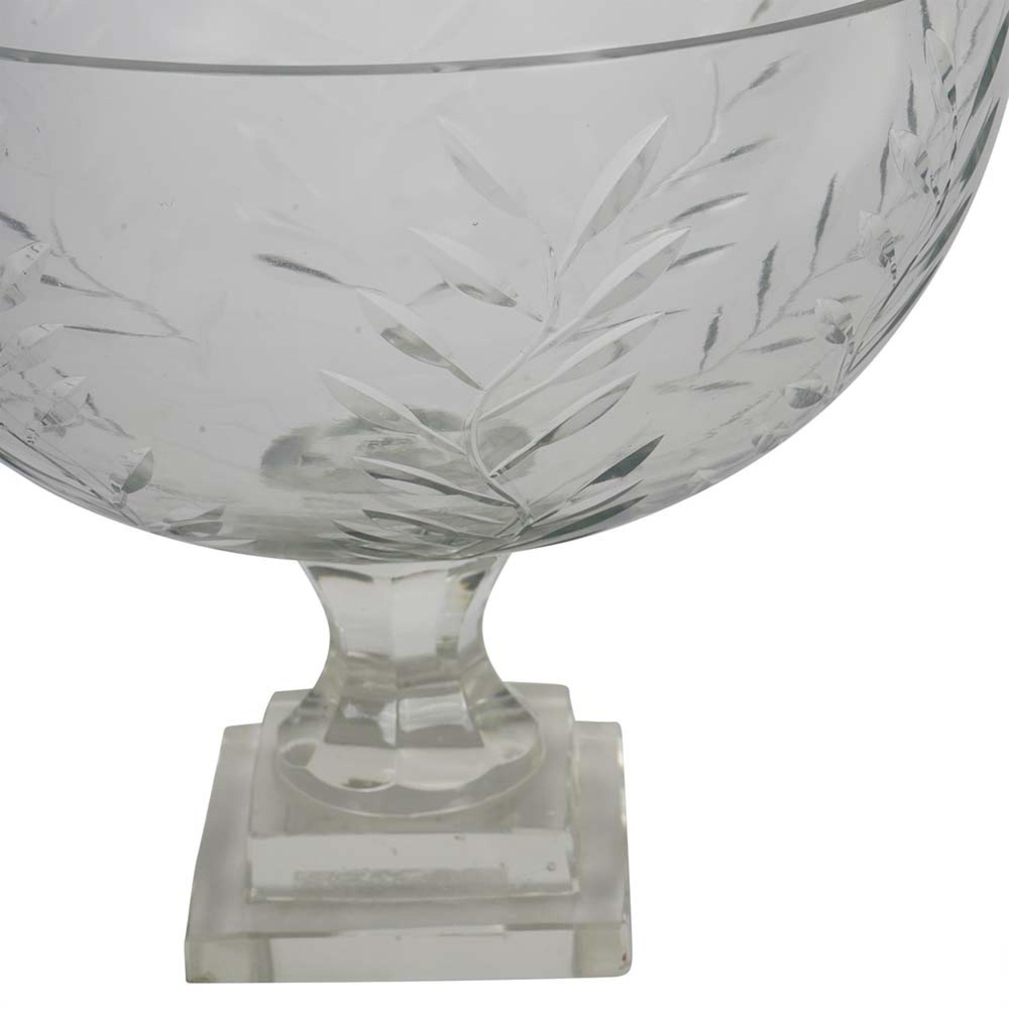 Product photograph of Libra Laura Ashley Glass Cut Bowl from Choice Furniture Superstore.