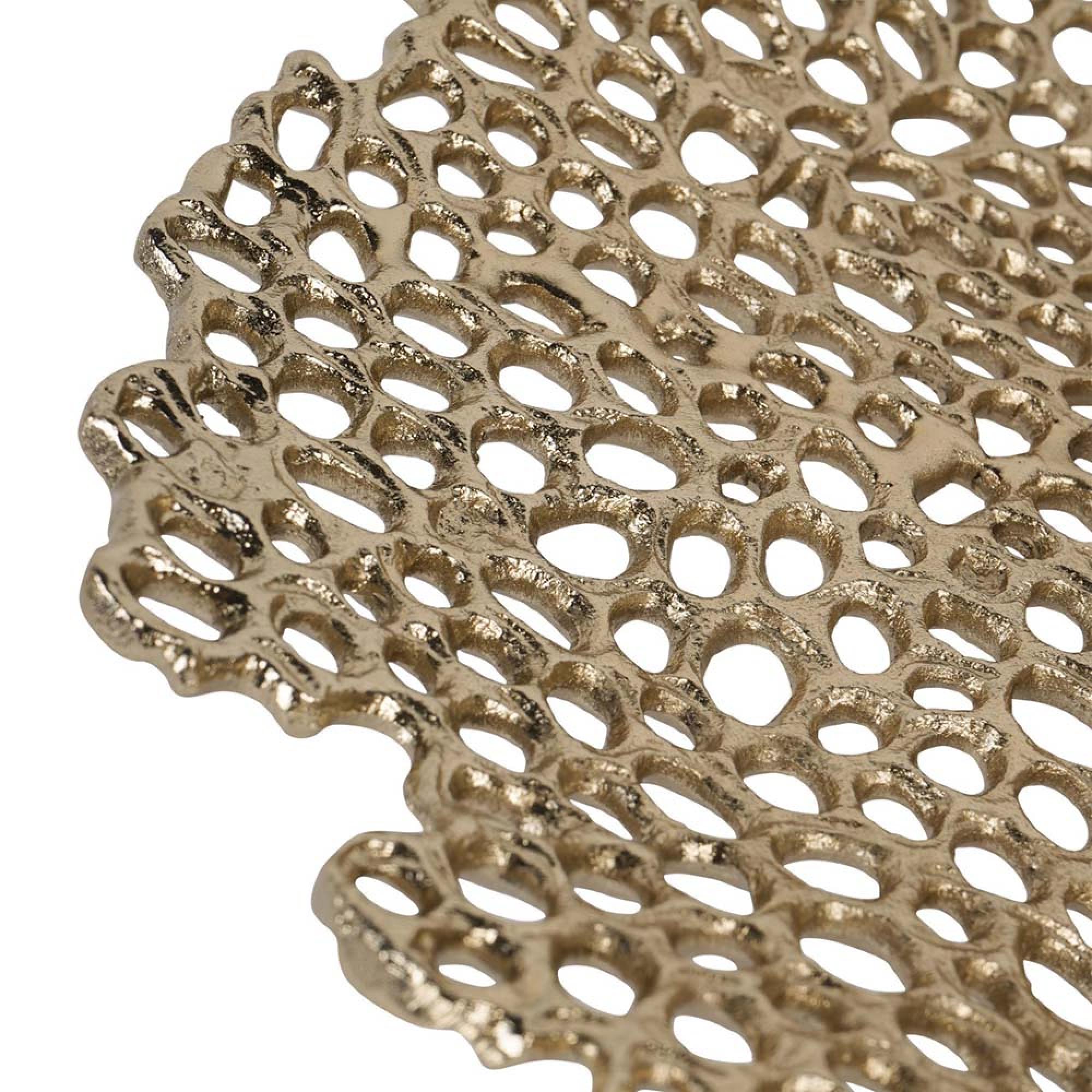 Product photograph of Libra Miel Cast Aluminium Platter from Choice Furniture Superstore.