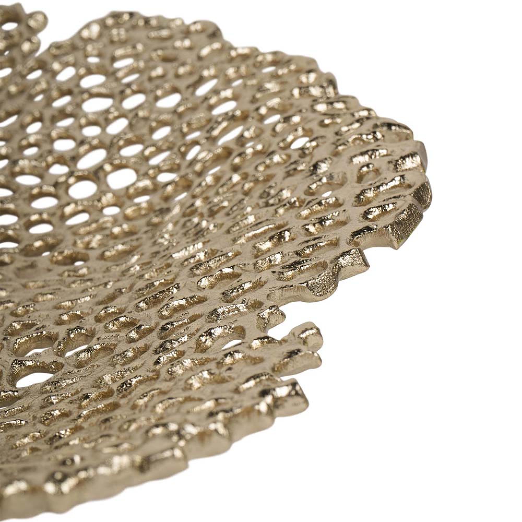 Product photograph of Libra Miel Cast Aluminium Platter from Choice Furniture Superstore.