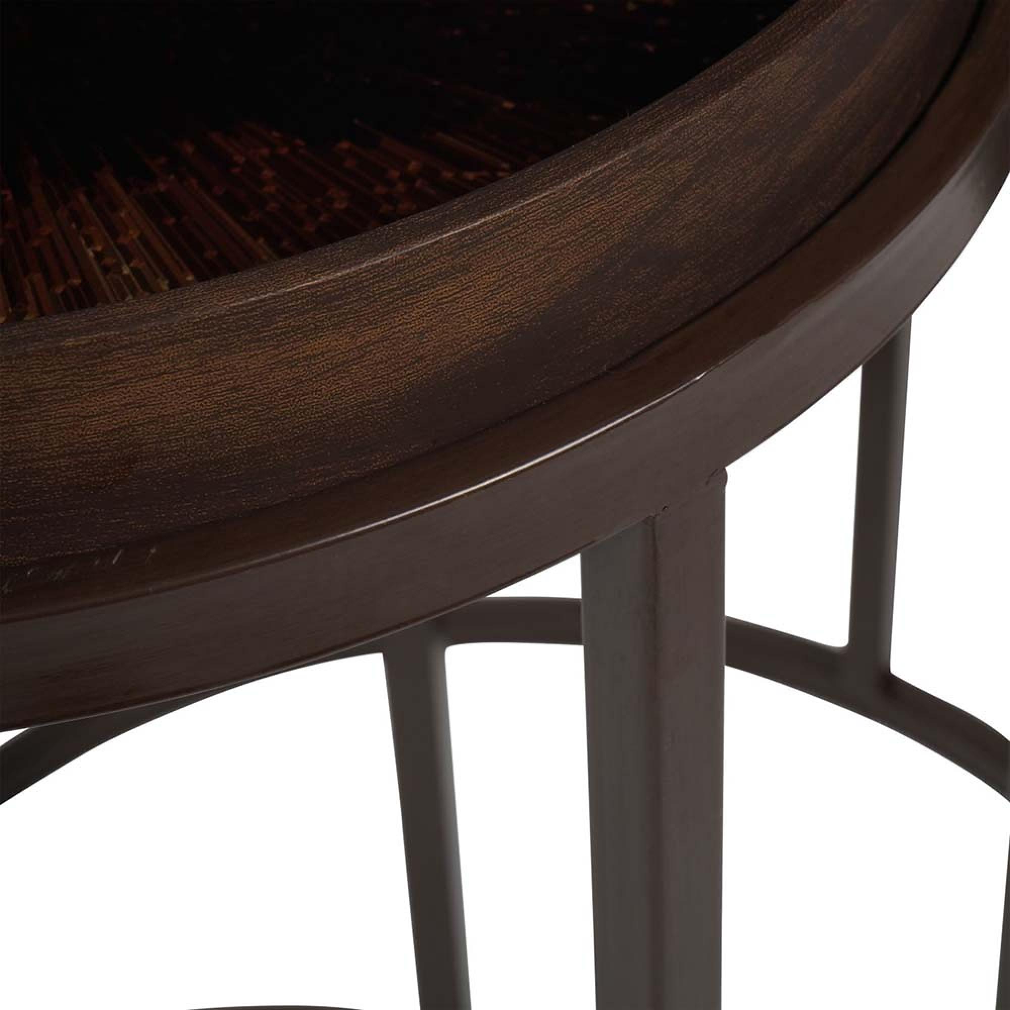 Product photograph of Libra Golden Burst Set Of 2 Side Tray Tables from Choice Furniture Superstore.