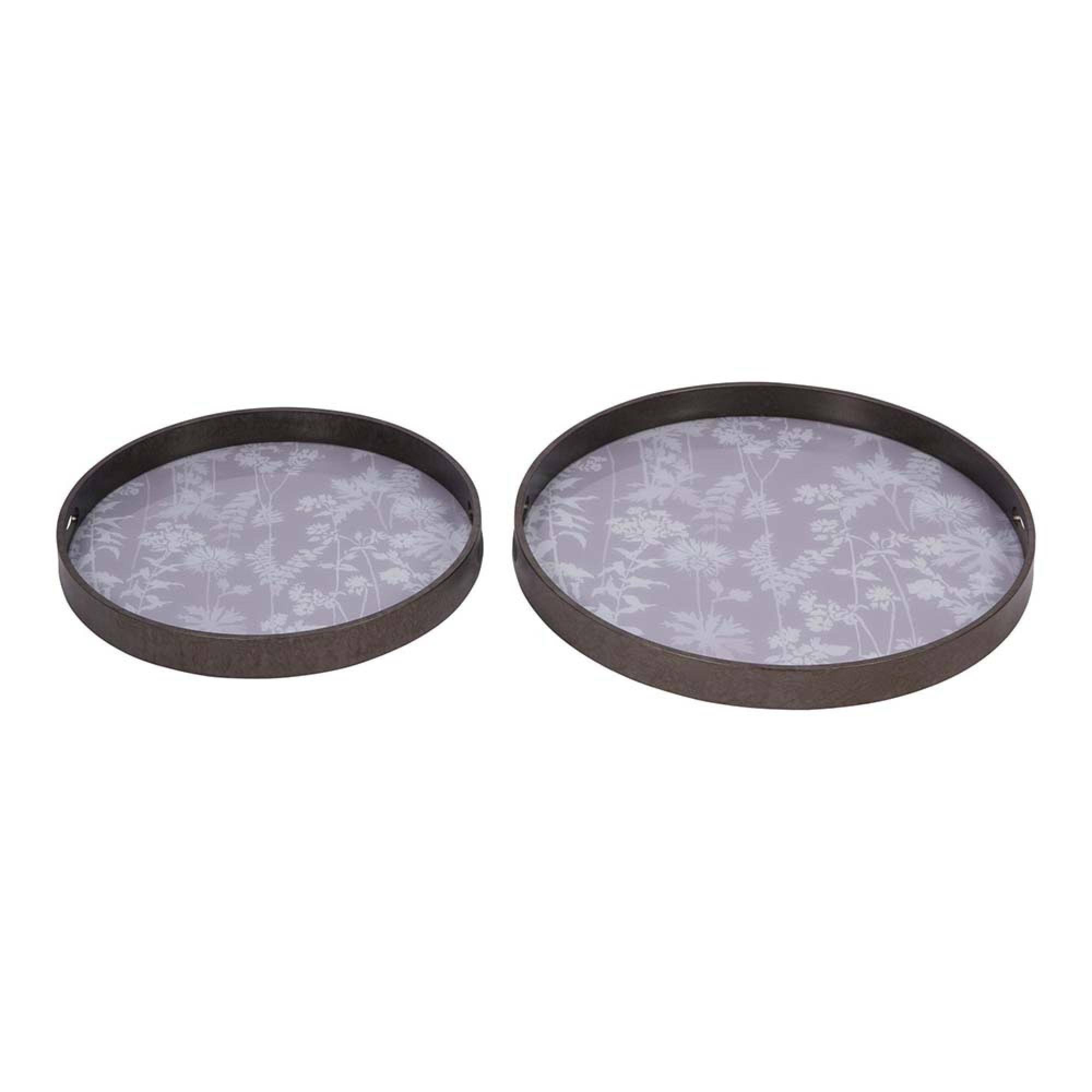 Product photograph of Libra Laura Ashley Tidworth Set Of 2 Trays from Choice Furniture Superstore.