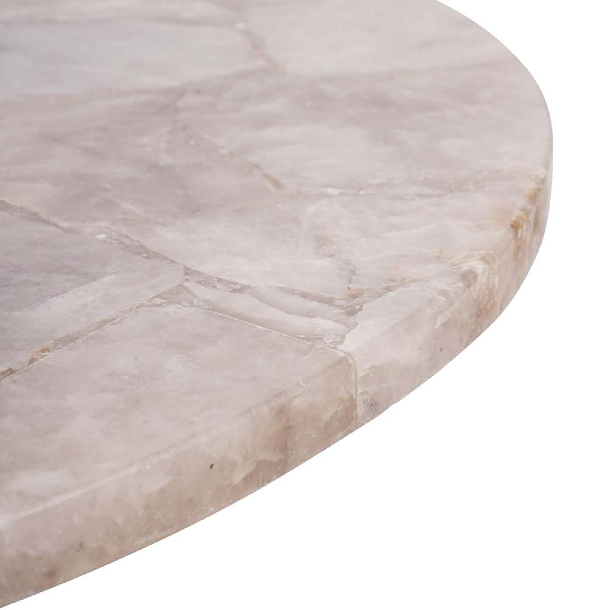 Product photograph of Libra Bosworth Round Smokey Quartz Coffee Table from Choice Furniture Superstore.