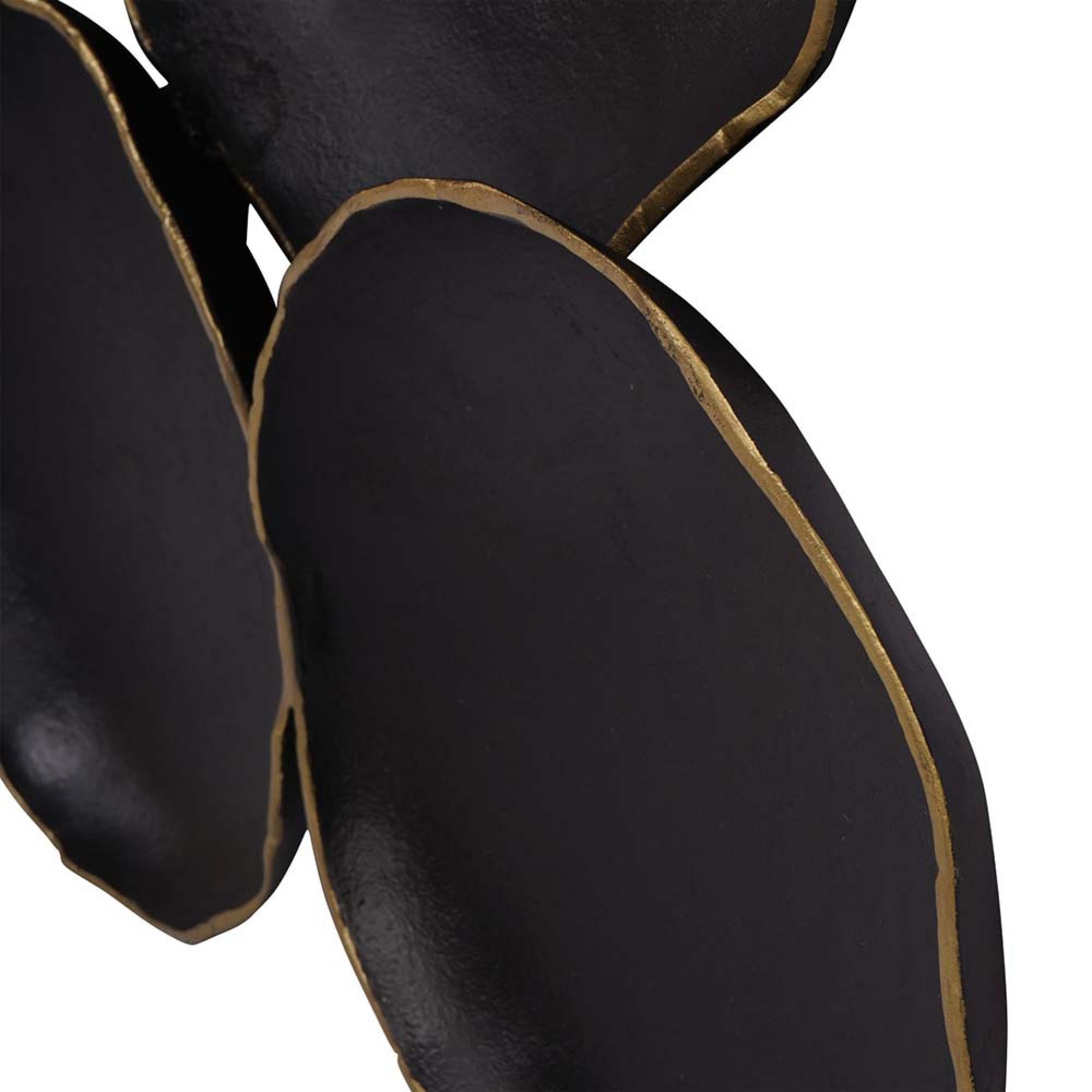 Product photograph of Libra Arlow 5 Disc Black Metal Wall Art from Choice Furniture Superstore.