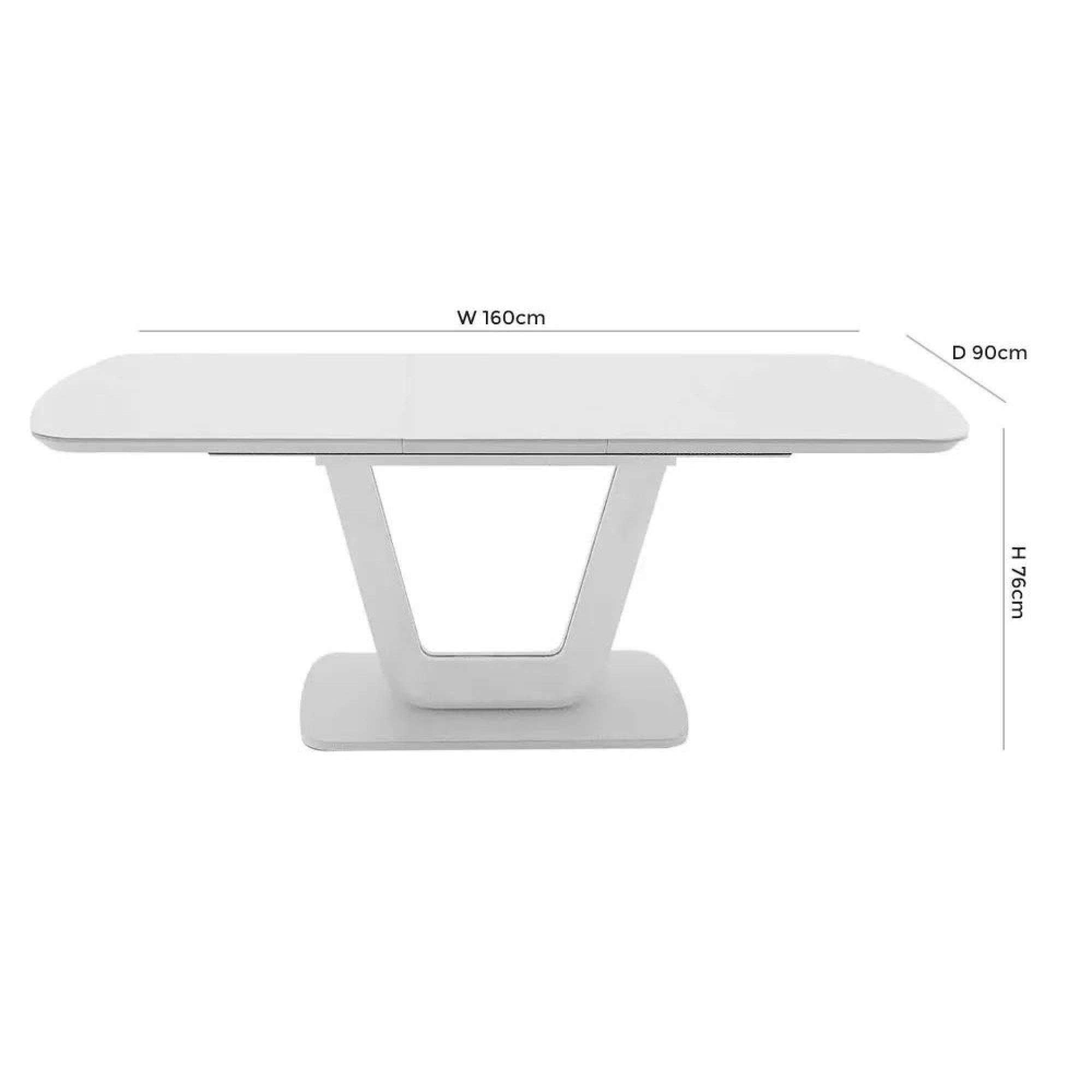 Clearance Vida Living Lazzaro White High Gloss Seater