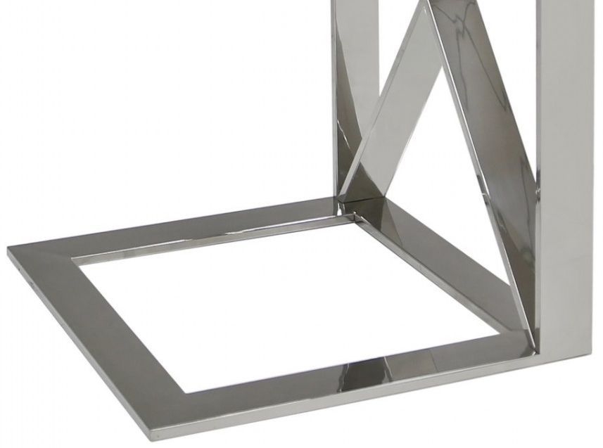 Product photograph of Zenith Glass And Chrome Sofa Table from Choice Furniture Superstore.