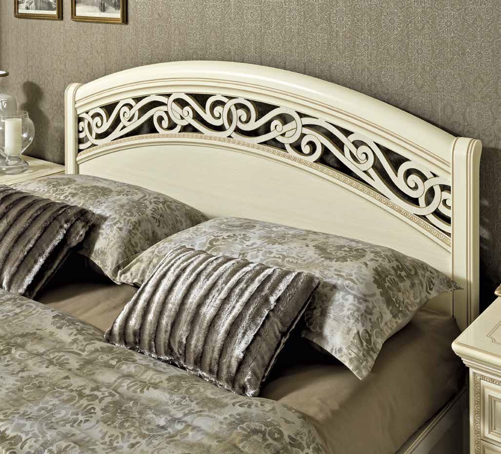 Product photograph of Camel Torriani Ivory Italian Botticelli 6ft Queen Size Bed from Choice Furniture Superstore.