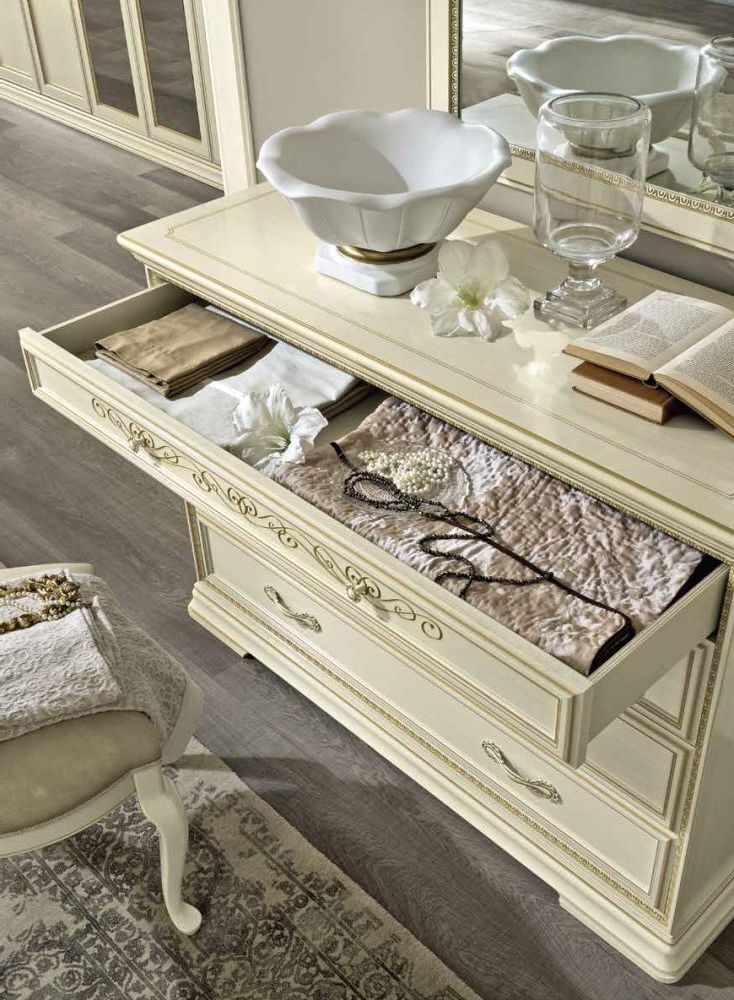 Product photograph of Camel Torriani Ivory Italian Single Dresser from Choice Furniture Superstore.