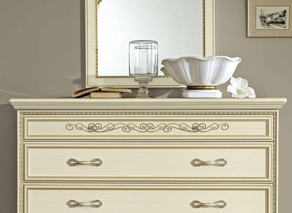 Product photograph of Camel Torriani Ivory Italian Single Dresser from Choice Furniture Superstore.