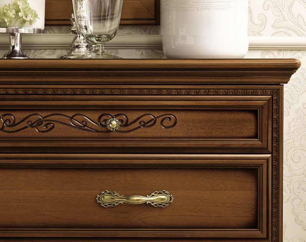 Camel Torriani Night Walnut Italian Dresser