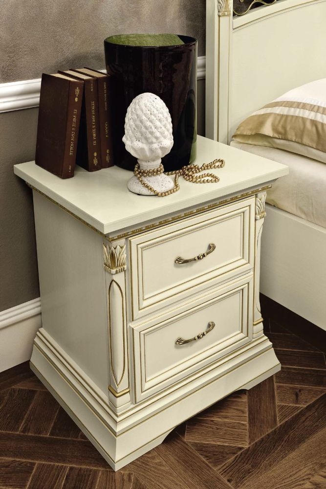 Product photograph of Camel Treviso Night White Ash Italian Bedside Cabinet from Choice Furniture Superstore.
