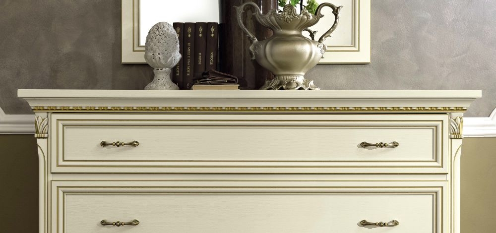 Product photograph of Camel Treviso Night White Ash Italian Dresser from Choice Furniture Superstore.