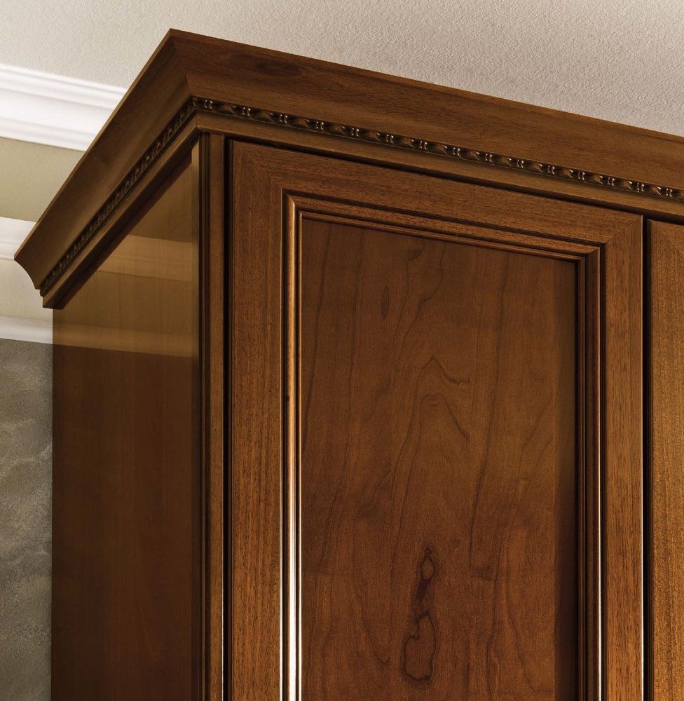 Product photograph of Camel Treviso Night Cherry Wood Italian 4 Door Wardrobe from Choice Furniture Superstore.