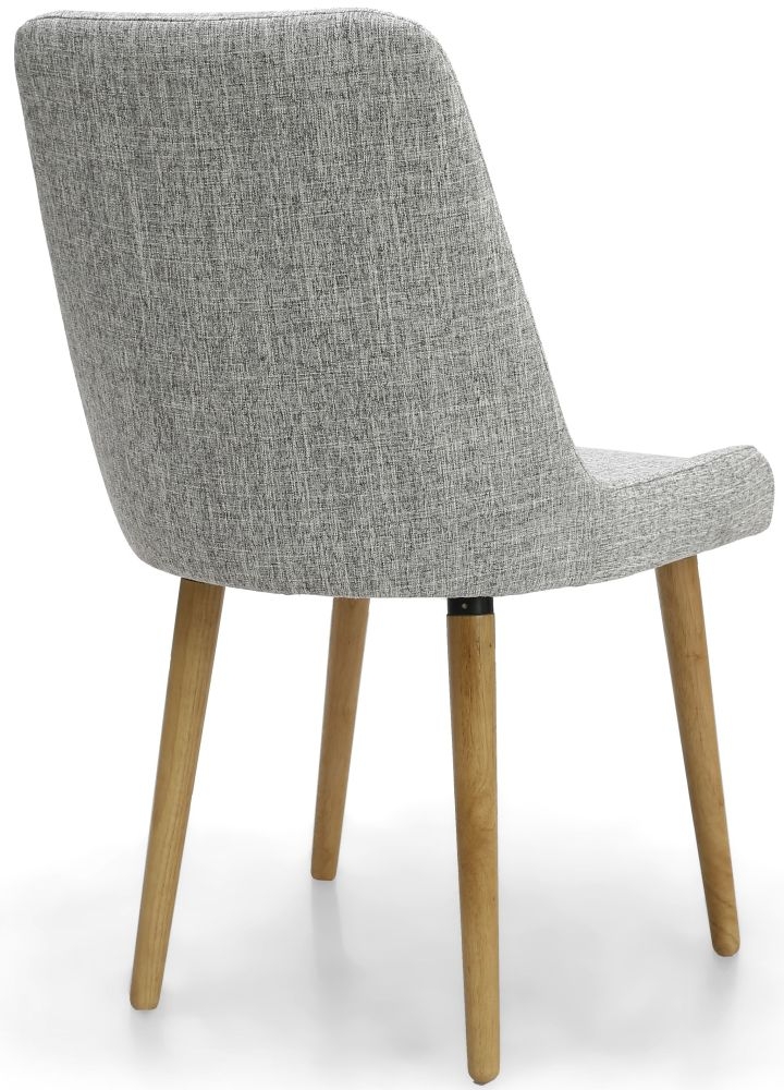 Product photograph of Capri Flax Grey Weave Dining Chair Sold In Pairs from Choice Furniture Superstore.