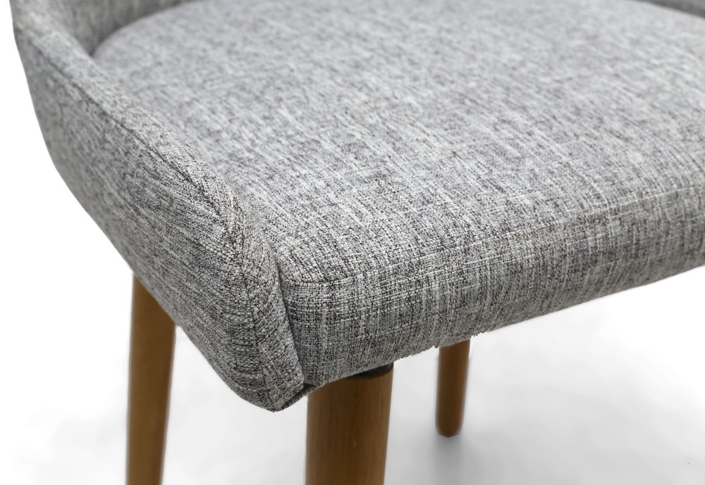 Product photograph of Capri Flax Grey Weave Dining Chair Sold In Pairs from Choice Furniture Superstore.