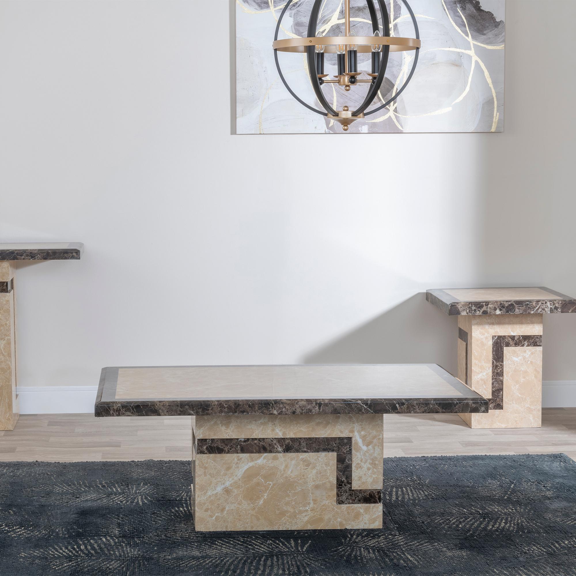 Product photograph of Venice Cream Marble Coffee Table from Choice Furniture Superstore.