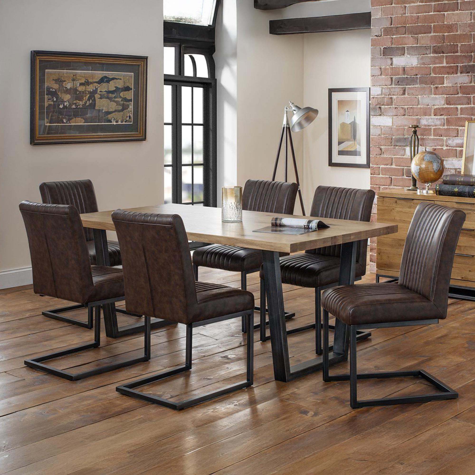 Brooklyn Oak 6 Seater Dining Table - CFS UK
