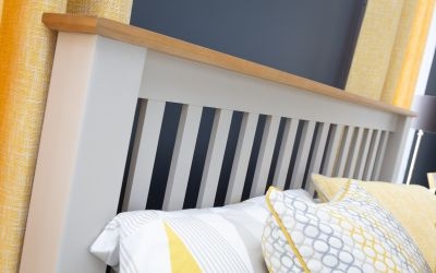 Product photograph of Richmond Grey Painted Bed - Comes In Double And King Size Options from Choice Furniture Superstore.