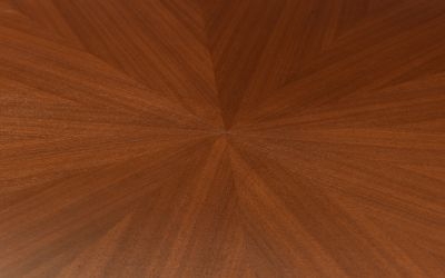 Product photograph of Huxley Walnut Round Dining Table - 4 Seater from Choice Furniture Superstore.
