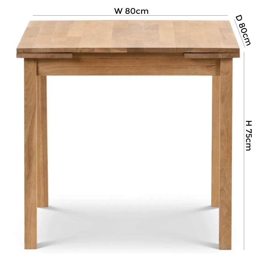Product photograph of Coxmoor Oak 2-4 Seater Extending Dining Table from Choice Furniture Superstore.