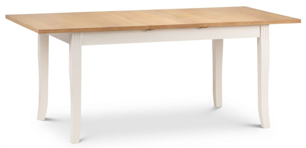 Product photograph of Davenport Ivory 6 Seater Extending Dining Table from Choice Furniture Superstore.