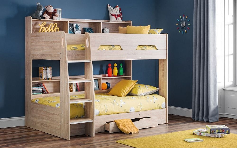 Product photograph of Orion Sonoma Oak Bunk Bed from Choice Furniture Superstore.