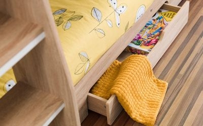 Product photograph of Orion Sonoma Oak Bunk Bed from Choice Furniture Superstore.