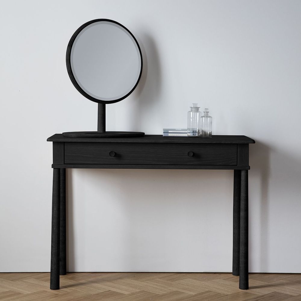 Product photograph of Wycombe Black Dressing Table With Drawer from Choice Furniture Superstore.