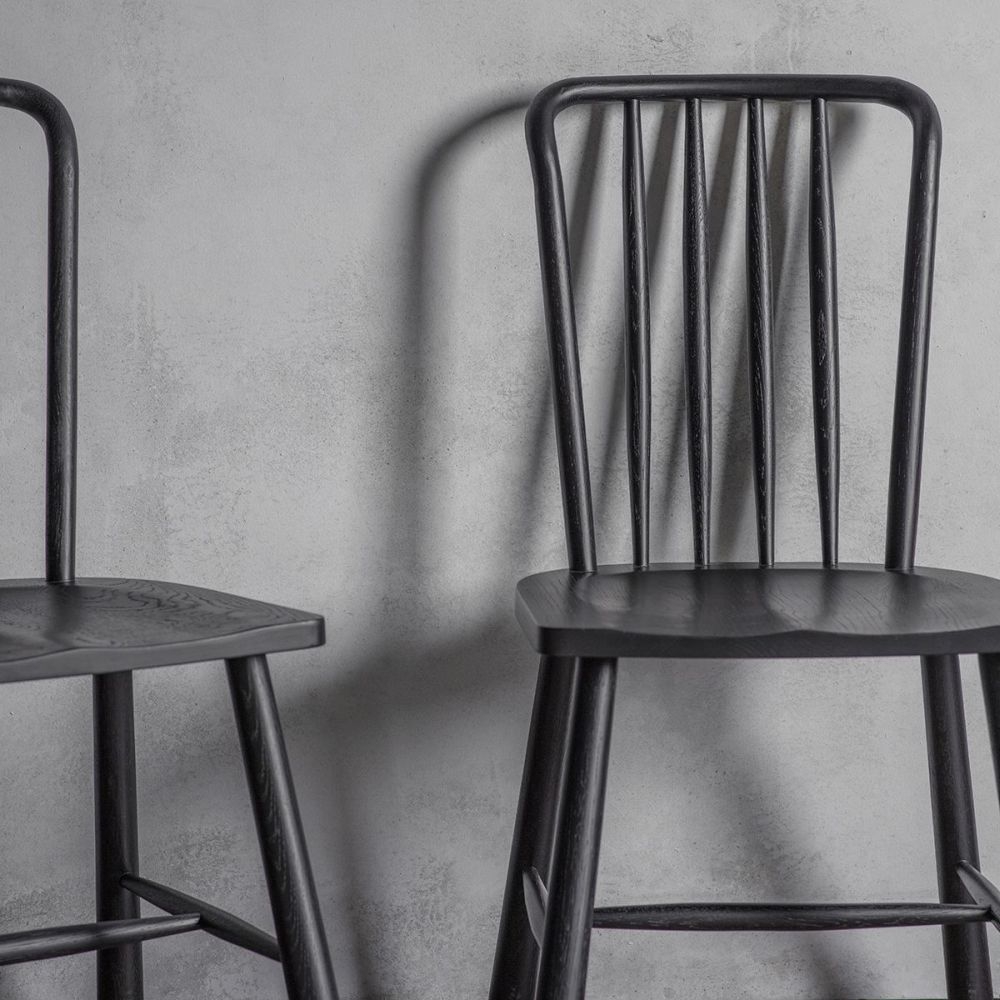 Product photograph of Wycombe Black Dining Chair Sold In Pairs from Choice Furniture Superstore.