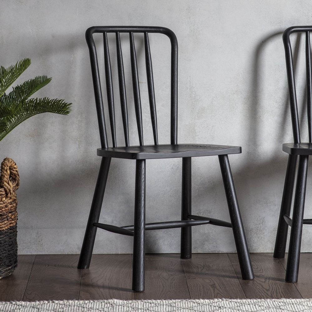 Product photograph of Wycombe Black Dining Chair Sold In Pairs from Choice Furniture Superstore.