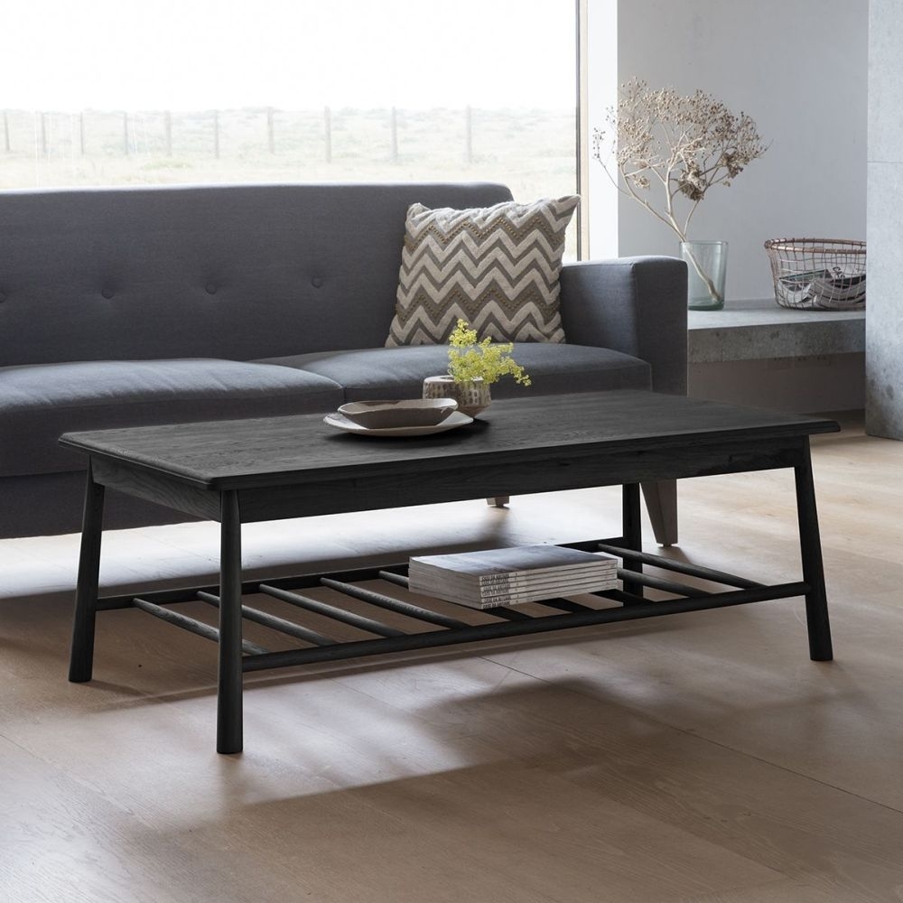 Product photograph of Armagh Black Rectangular Coffee Table from Choice Furniture Superstore.