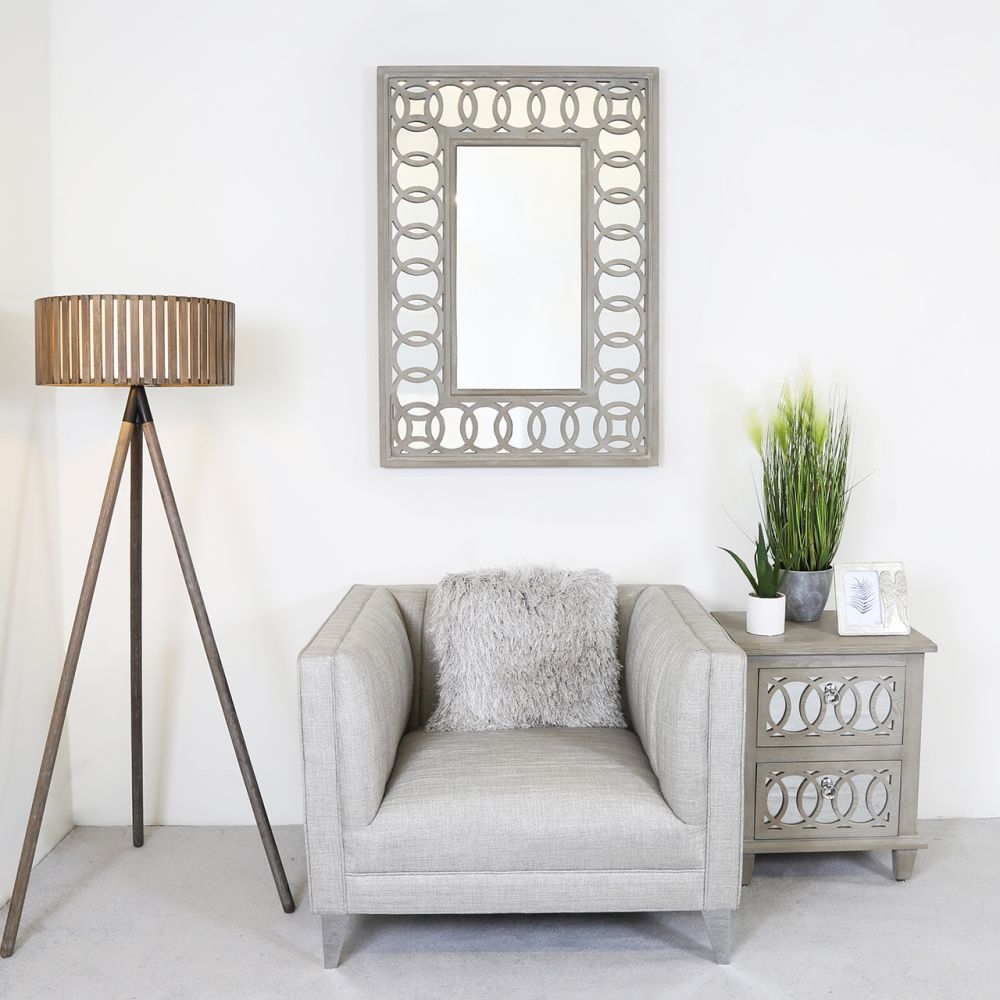 Product photograph of Bayview Rectangular Wall Mirror - 79cm X 113cm from Choice Furniture Superstore.