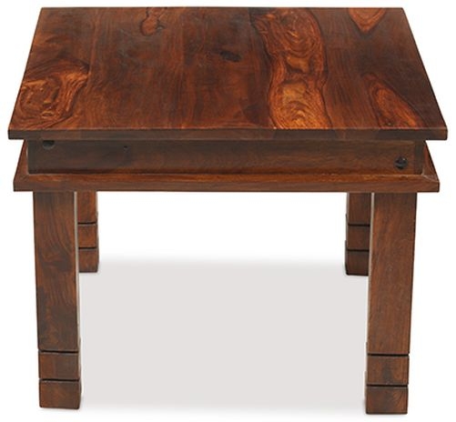 Product photograph of Indian Sheesham Solid Wood Chunky Small Coffee Table from Choice Furniture Superstore.