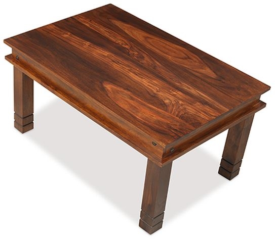 Product photograph of Indian Sheesham Solid Wood Chunky Medium Coffee Table from Choice Furniture Superstore.