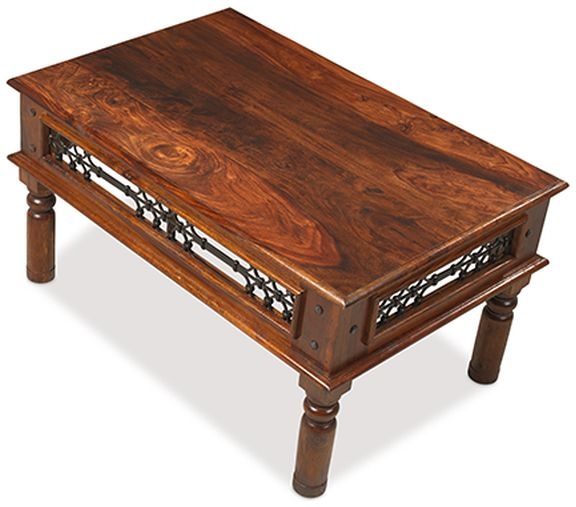 Product photograph of Indian Sheesham Solid Wood Rectangular Coffee Table from Choice Furniture Superstore.