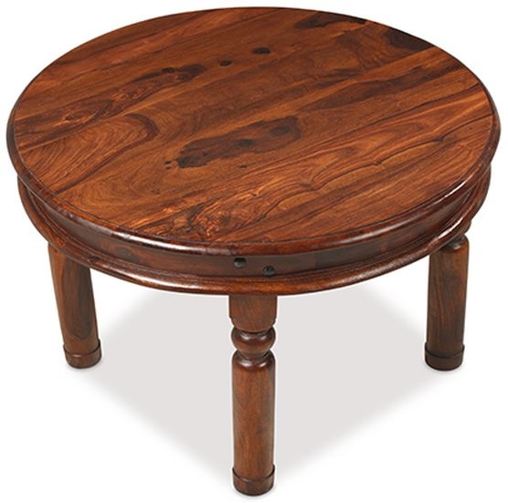 Product photograph of Indian Sheesham Solid Wood Large Round Coffee Table from Choice Furniture Superstore.
