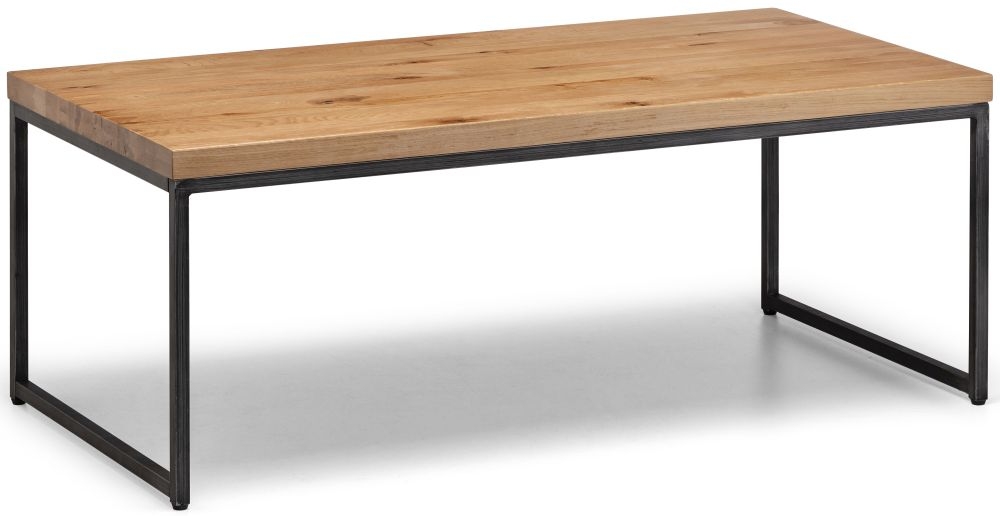 Product photograph of Brooklyn Rustic Oak Nest Of Coffee Tables from Choice Furniture Superstore.