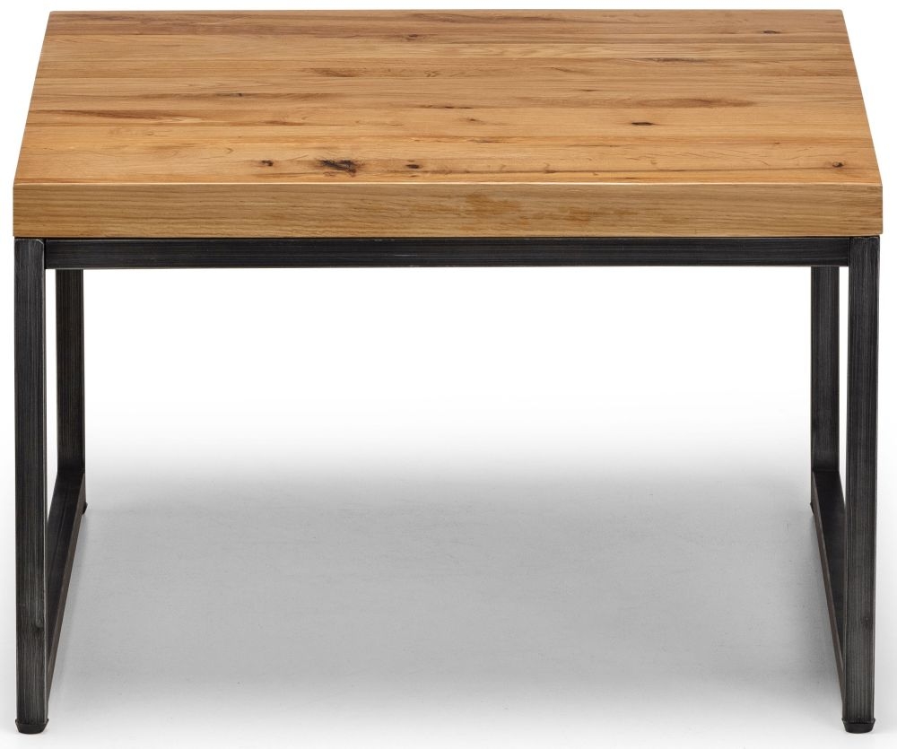 Product photograph of Brooklyn Rustic Oak Nest Of Coffee Tables from Choice Furniture Superstore.