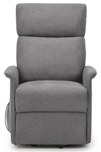 Product photograph of Helena Charcoal Grey Velvet Fabric Recliner Chair from Choice Furniture Superstore.