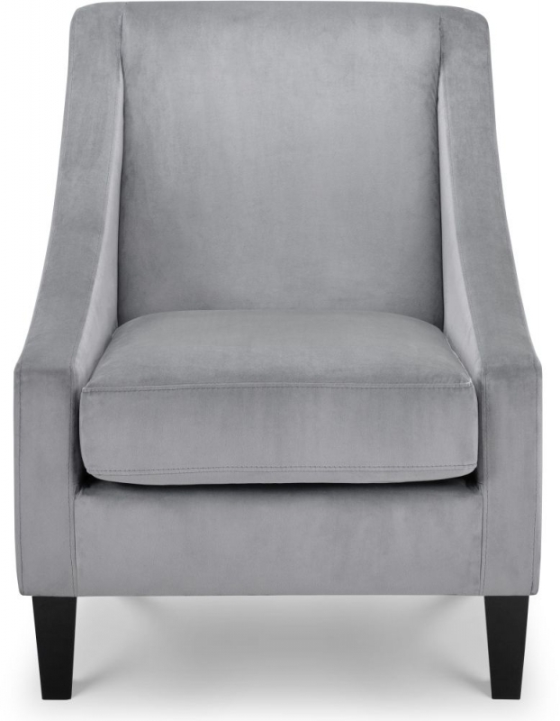 Product photograph of Maison Slate Grey Velvet Fabric Chair from Choice Furniture Superstore.