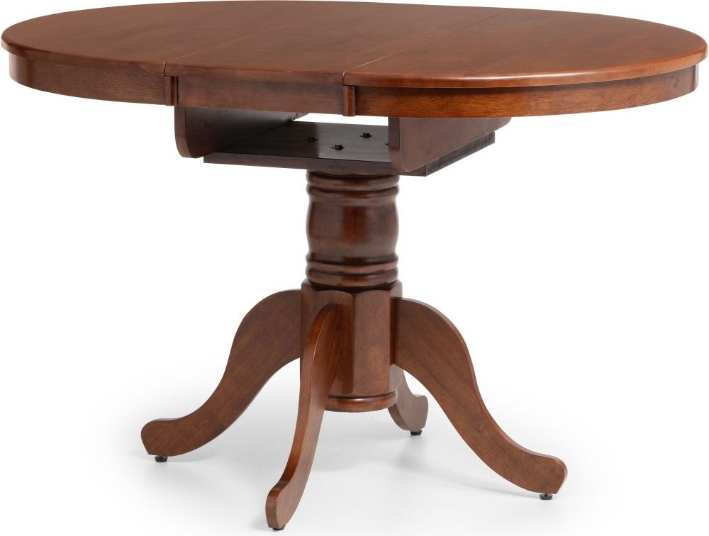 Product photograph of Canterbury Mahogany Round 2 Seater Extending Dining Table from Choice Furniture Superstore.