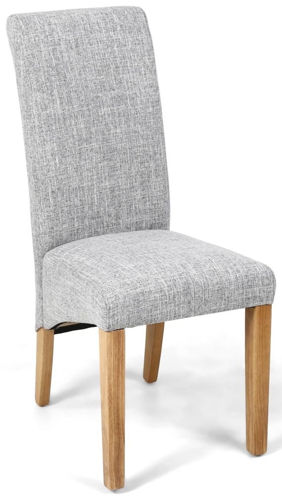 Grey scroll best sale back dining chairs