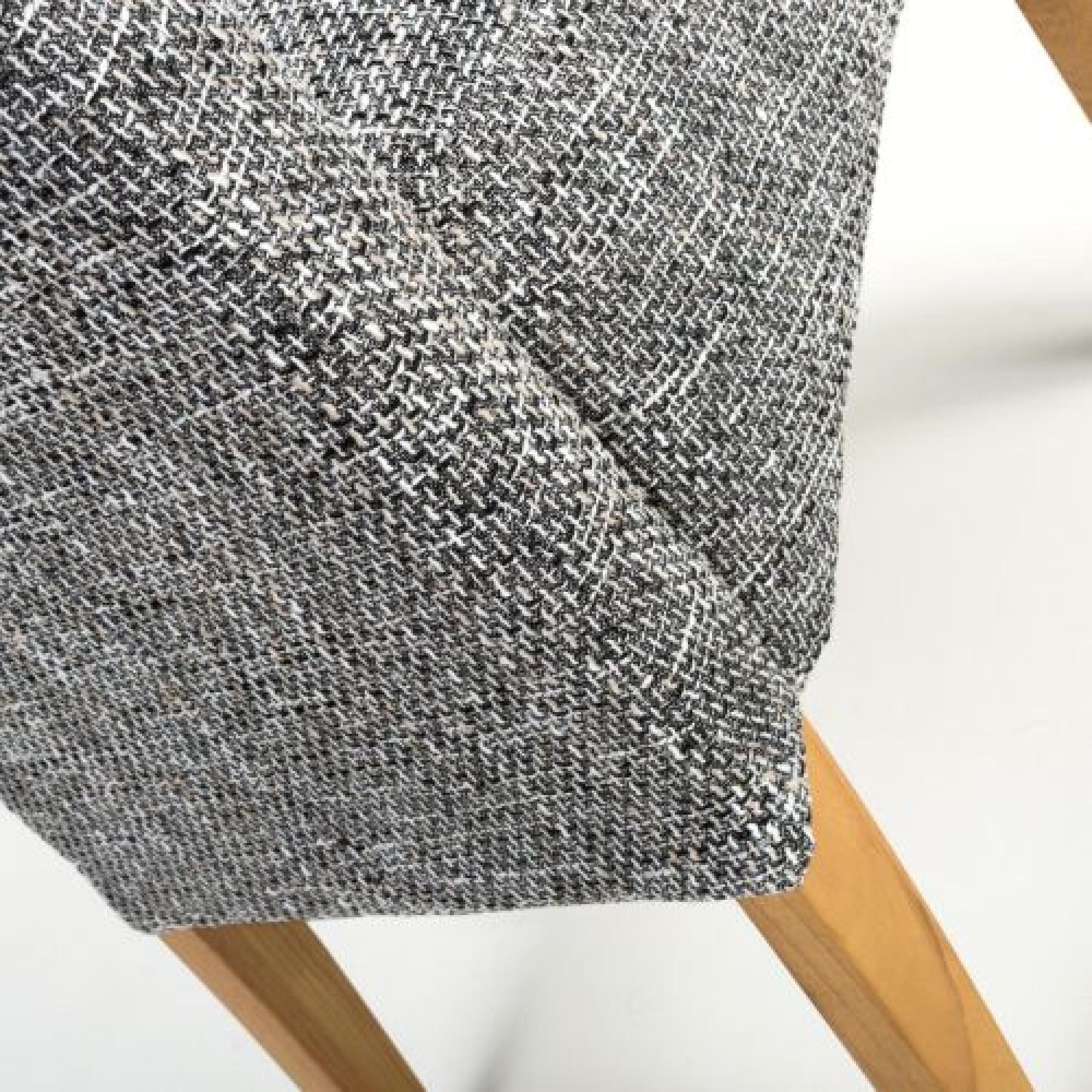 Product photograph of Set Of 2 Karta Tweed Grey Scroll Back Dining Chair from Choice Furniture Superstore.