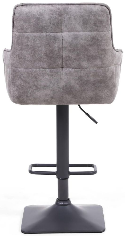 Product photograph of Orion Suede Effect Bar Stool Sold In Pairs from Choice Furniture Superstore.