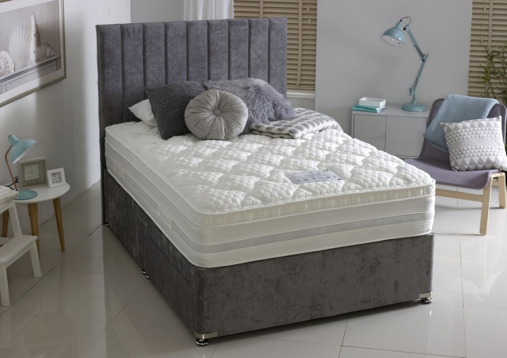Product photograph of Dura Beds Oxford 1000 Pocket Spring Platform Top Divan Bed from Choice Furniture Superstore.