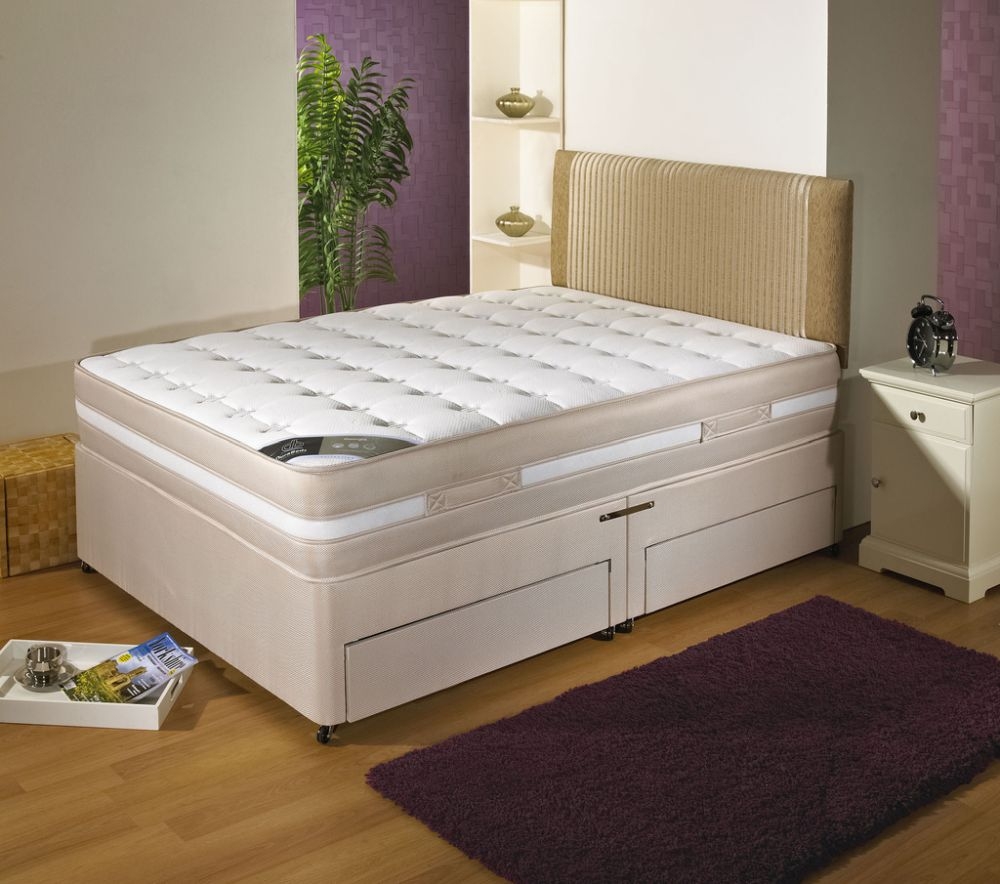 Product photograph of Dura Beds Georgia Orthopaedic Platform Top Divan Bed from Choice Furniture Superstore.
