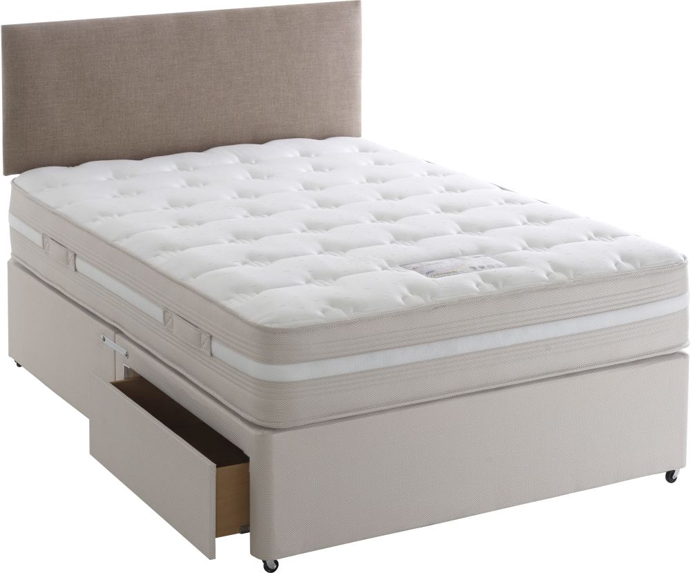 Product photograph of Dura Beds Georgia Orthopaedic Platform Top Divan Bed from Choice Furniture Superstore.